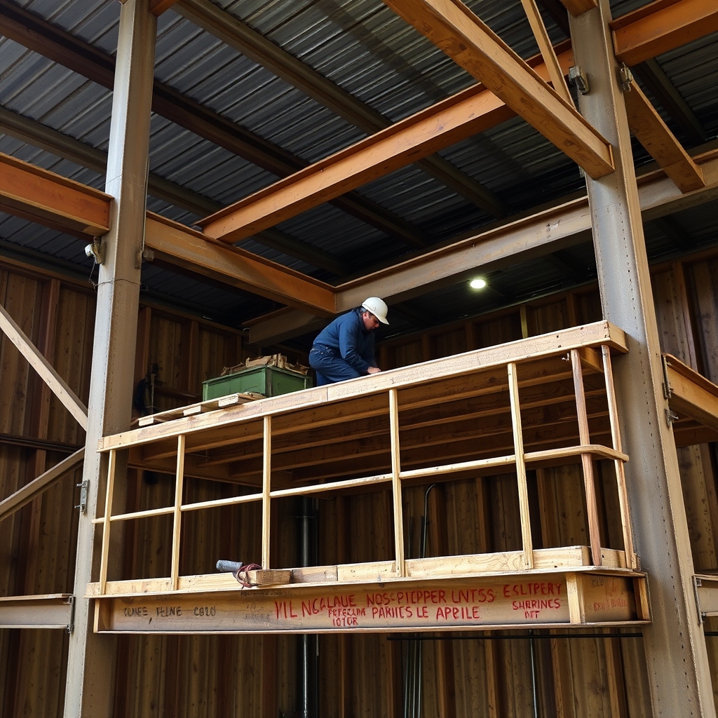 Mezzanine et plancher (illustration)
